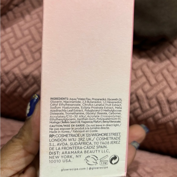 DUO Bundle Glow Recipe Watermelon Golw Dew Drops w/Niacinamide NIB 1.35 FLl oz. - Picture 4 of 7